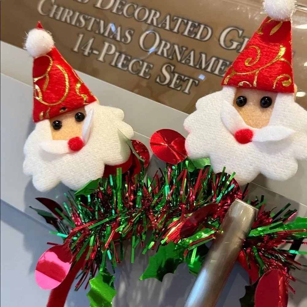 Macy's Festive Santa Headband - Red and Green